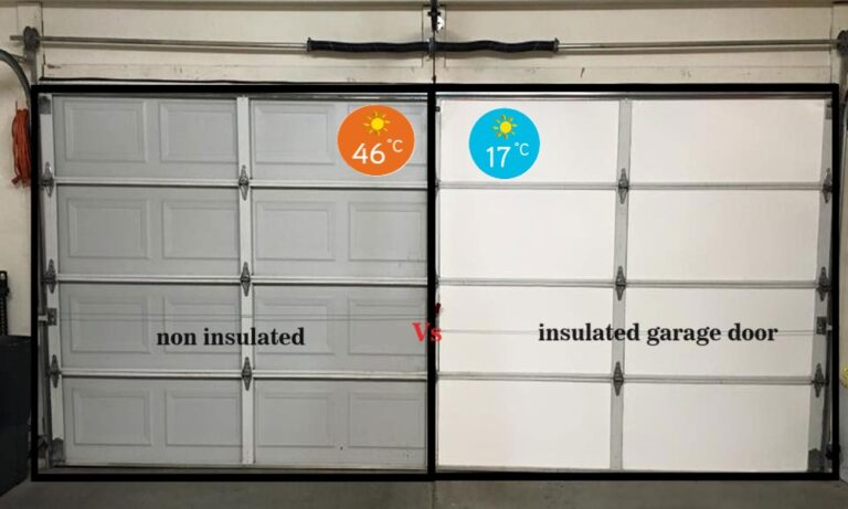 insulated garage door versus non insulated