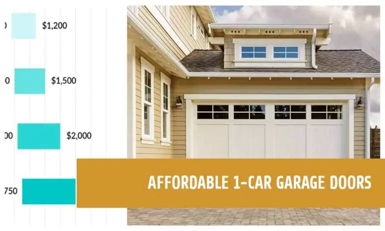 1 car garage door cost