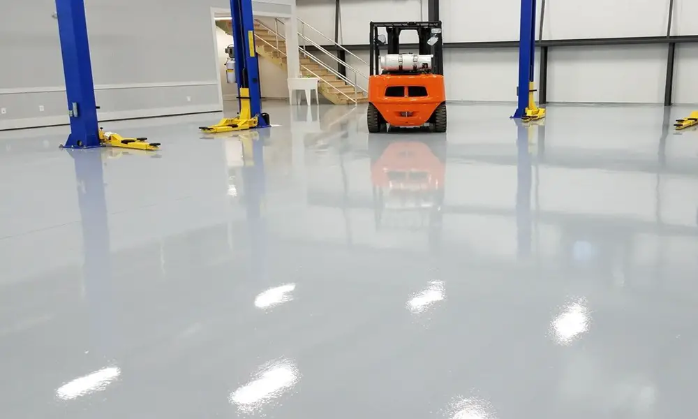 epoxy painted garage floors