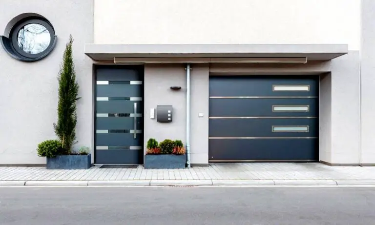 garage door and front door match