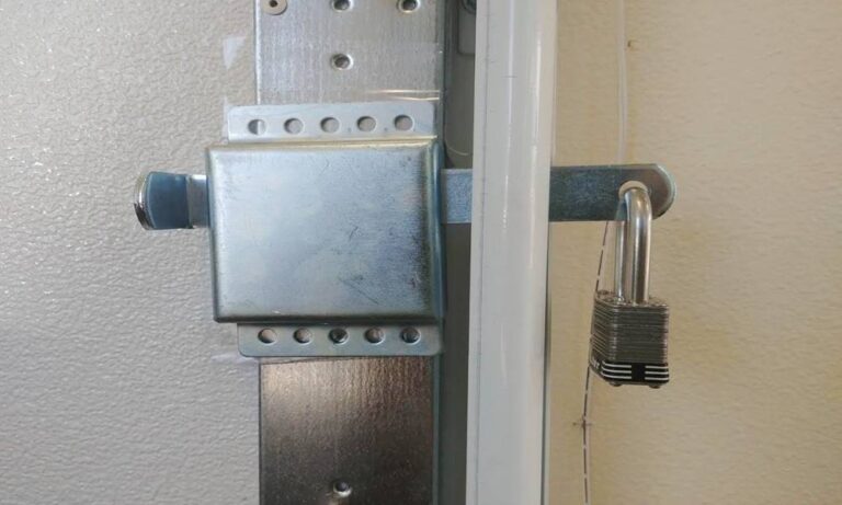 garage door lock from inside