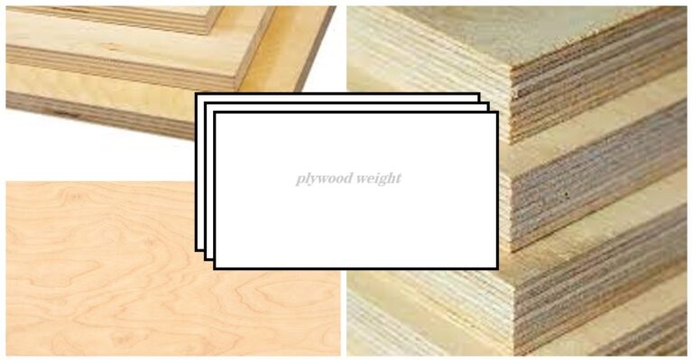 plywood weight