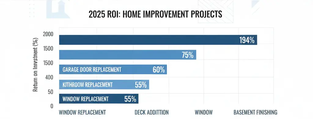 Numbers Behind Garage Door ROI in 2025