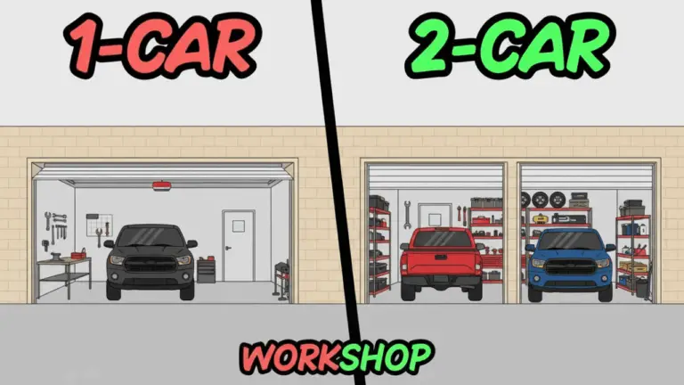 Garage 1-Car vs 2-Car vs Workshop